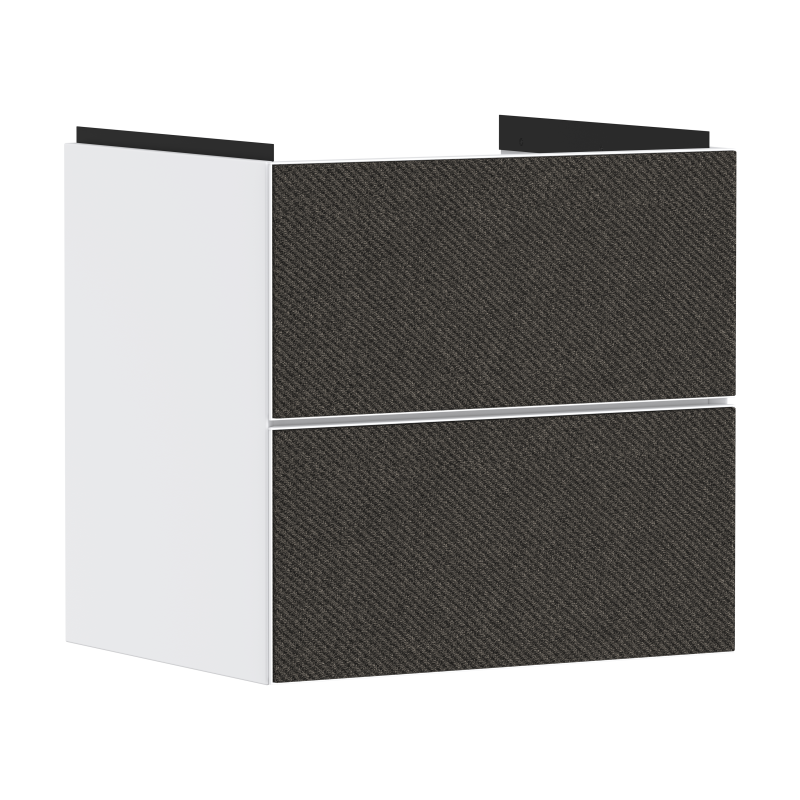 Szafka pod umywalkę wiszącą z 2 szufladami 580/475, Biały Matowy Xevolos E HANSGROHE 54175660