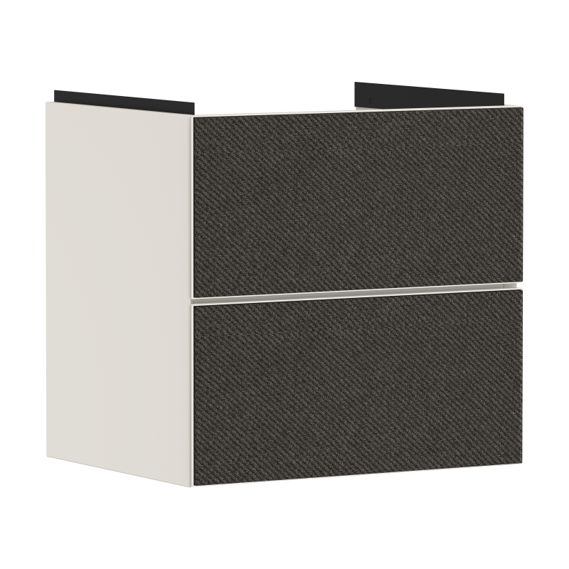 Szafka pod umywalkę wiszącą z 2 szufladami 580/475, Piaskowy Beż Matowy Xevolos E HANSGROHE 54176660