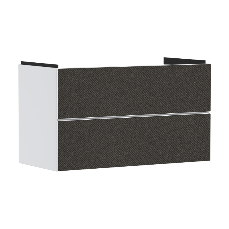 Szafka pod umywalkę wiszącą z 2 szufladami 980/475, Biały Matowy Xevolos E HANSGROHE 54181660