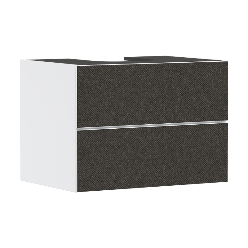Szafka pod szlifowaną umywalkę wpuszczaną w blat/nablatową z 2 szufladami 780/550, Biały Matowy Xevolos E HANSGROHE 54187660