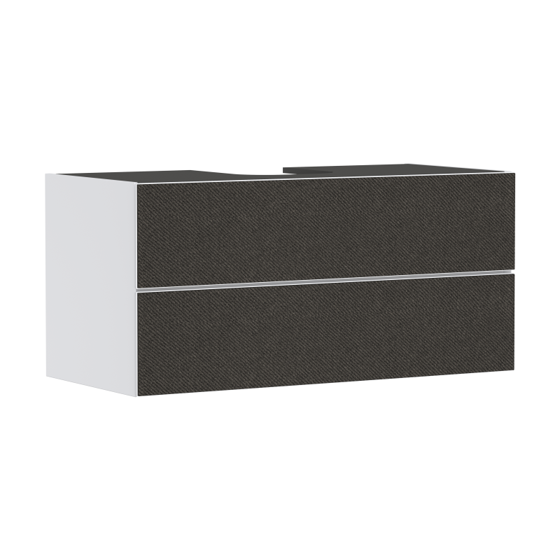 Szafka pod szlifowaną umywalkę wpuszczaną w blat/nablatową z 2 szufladami 1180/550, Biały Matowy Xevolos E HANSGROHE 54193660
