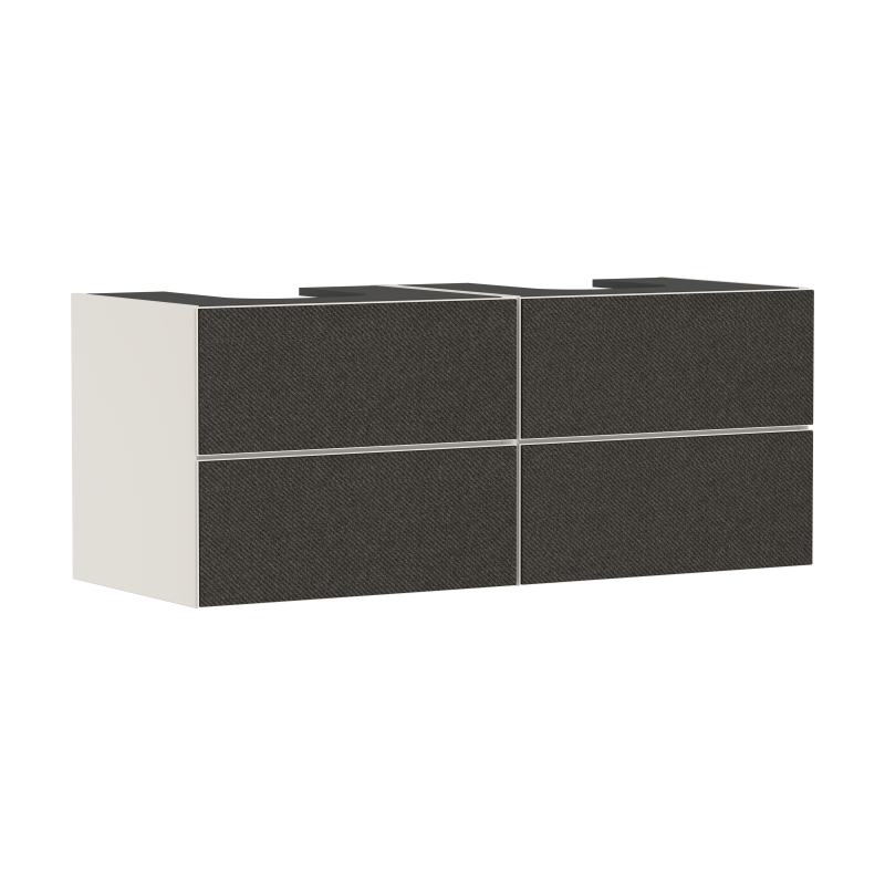 Szafka pod umywalki wpuszczane w blat/nablatowe z 4 szufladami 1370/550, Piaskowy Beż Matowy Xevolos E HANSGROHE 54197660