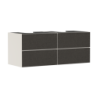 Szafka pod umywalki wpuszczane w blat/nablatowe z 4 szufladami 1370/550, Piaskowy Beż Matowy Xevolos E HANSGROHE 54197660