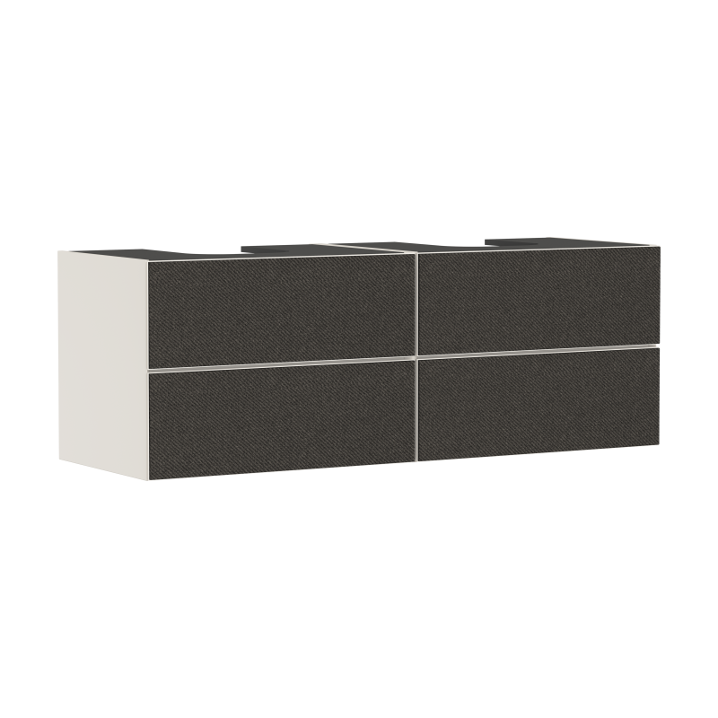 Szafka pod umywalki wpuszczane w blat/nablatowe z 4 szufladami 1570/550, Piaskowy Beż Matowy Xevolos E HANSGROHE 54200660