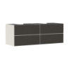 Szafka pod umywalki wpuszczane w blat/nablatowe z 4 szufladami 1570/550, Piaskowy Beż Matowy Xevolos E HANSGROHE 54200660