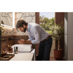 Szafka boczna wysoka 400/360, drzwi prawe, Piaskowy Beż Matowy Xevolos E HANSGROHE 54222660