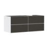 Szafka pod umywalkę wpuszczaną/nablatową po prawej stronie z 4 szufladami 1370/550, Biały Matowy Xevolos E HANSGROHE 54239660