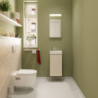 Szafka pod małą umywalkę wiszącą z drzwiami lewymi 340/240 Piaskowy Beż Matowy Xilesa E HANSGROHE 54243780