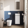 Szafka pod małą umywalkę wiszącą z drzwiami prawymi 340/240 Biały Matowy Xilesa E HANSGROHE 54244700