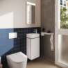Szafka pod małą umywalkę wiszącą z drzwiami prawymi 340/240 Biały Matowy Xilesa E HANSGROHE 54244700
