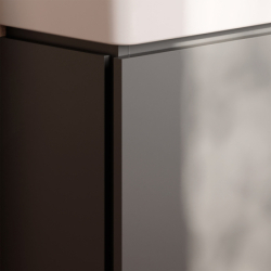 Szafka pod małą umywalkę wiszącą z drzwiami prawymi 340/240 Szary Łupek Matowy Xilesa E HANSGROHE 54244760