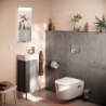 Szafka pod małą umywalkę wiszącą z drzwiami prawymi 340/240 Szary Łupek Matowy Xilesa E HANSGROHE 54244760