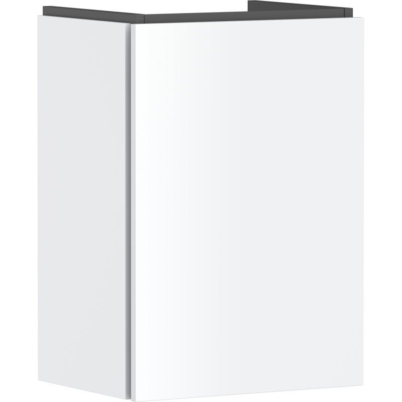 Szafka pod małą umywalkę wiszącą z drzwiami lewymi 430/330 Biały Matowy Xilesa E HANSGROHE 54245700