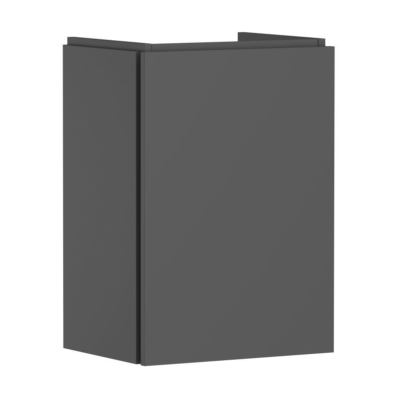 Szafka pod małą umywalkę wiszącą z drzwiami lewymi 430/330 Szary Łupek Matowy Xilesa E HANSGROHE 54245760