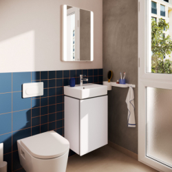 Szafka pod małą umywalkę wiszącą z drzwiami prawymi 430/330 Biały Matowy Xilesa E HANSGROHE 54246700