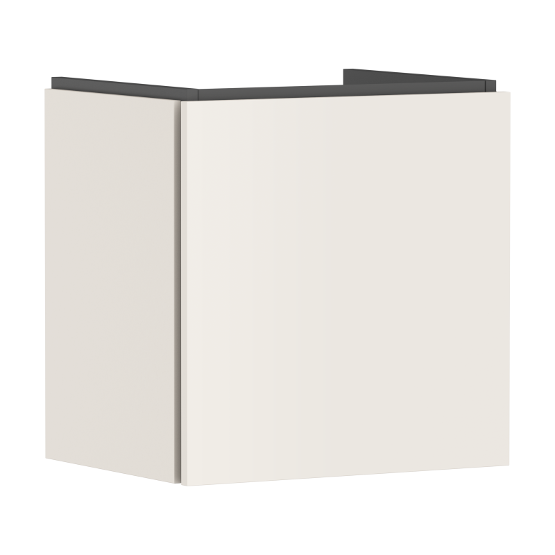 Szafka pod małą umywalkę wiszącą z 1 szufladą 480/380 Piaskowy Beż Matowy Xilesa E HANSGROHE 54247780