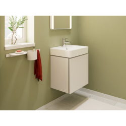 Szafka pod małą umywalkę wiszącą z 1 szufladą 480/380 Piaskowy Beż Matowy Xilesa E HANSGROHE 54247780