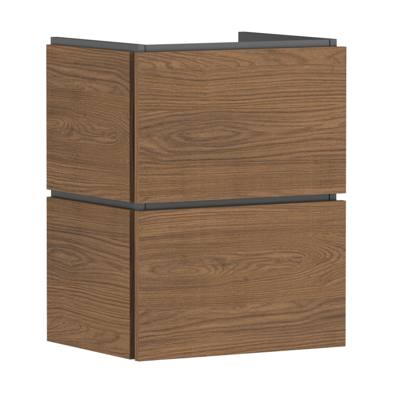 Szafka pod małą umywalkę wiszącą z 2 szufladami 480/380 null Xilesa E HANSGROHE 54248550