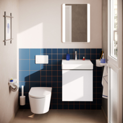 Szafka pod małą umywalkę wiszącą z 1 szufladą 480/470 Biały Matowy Xilesa E HANSGROHE 54249700