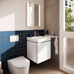 Szafka pod małą umywalkę wiszącą z 1 szufladą 480/470 Biały Matowy Xilesa E HANSGROHE 54249700