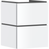 Szafka pod małą umywalkę wiszącą z 2 szufladami 480/470 Biały Matowy Xilesa E HANSGROHE 54250700
