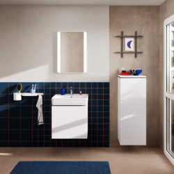 Szafka pod umywalkę wiszącą z 1 szufladą 530/470 Biały Matowy Xilesa E HANSGROHE 54251700