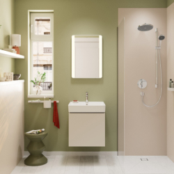 Szafka pod umywalkę wiszącą z 1 szufladą 530/470 Piaskowy Beż Matowy Xilesa E HANSGROHE 54251780