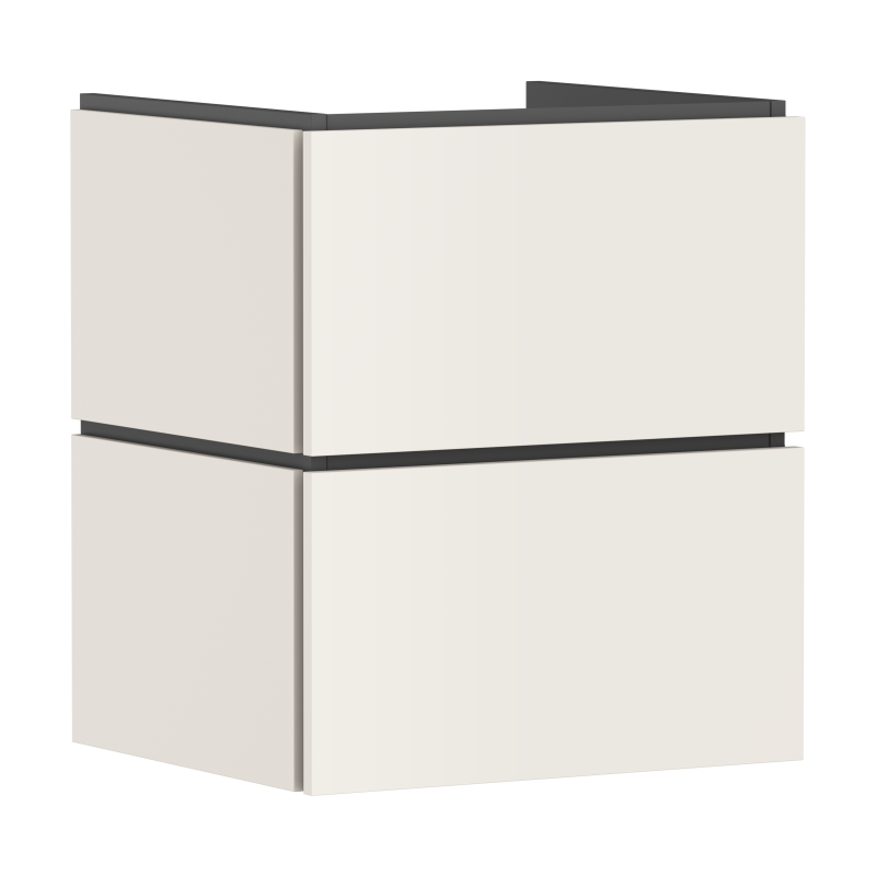 Szafka pod umywalkę wiszącą z 2 szufladami 530/470 Piaskowy Beż Matowy Xilesa E HANSGROHE 54252780