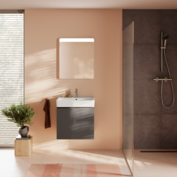 Szafka pod umywalkę wiszącą z 1 szufladą 580/470 Szary Łupek Matowy Xilesa E HANSGROHE 54253760