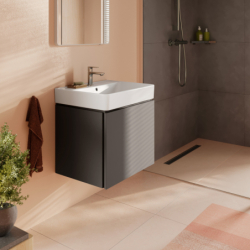 Szafka pod umywalkę wiszącą z 1 szufladą 580/470 Szary Łupek Matowy Xilesa E HANSGROHE 54253760