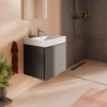 Szafka pod umywalkę wiszącą z 1 szufladą 580/470 Szary Łupek Matowy Xilesa E HANSGROHE 54253760