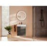 Szafka pod umywalkę wiszącą z 2 szufladami 580/470 Szary Łupek Matowy Xilesa E HANSGROHE 54254760