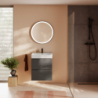 Szafka pod umywalkę wiszącą z 2 szufladami 580/470 Szary Łupek Matowy Xilesa E HANSGROHE 54254760