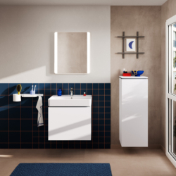 Szafka pod umywalkę wiszącą z 1 szufladą 630/470 Biały Matowy Xilesa E HANSGROHE 54255700