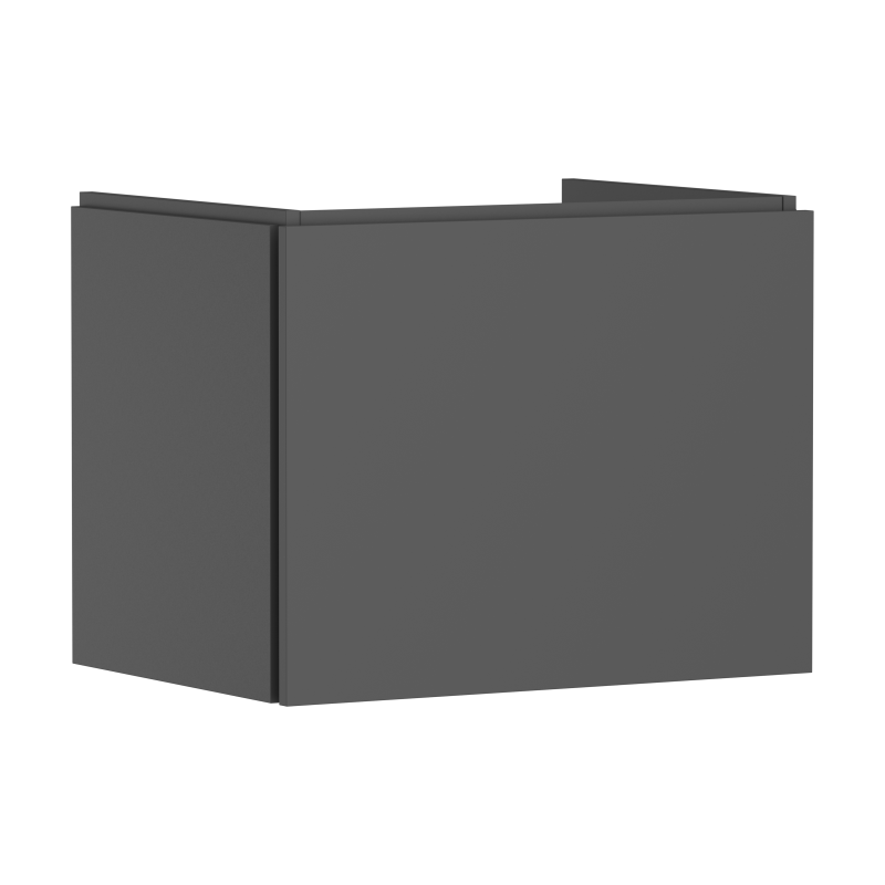 Szafka pod umywalkę wiszącą z 1 szufladą 630/470 Szary Łupek Matowy Xilesa E HANSGROHE 54255760