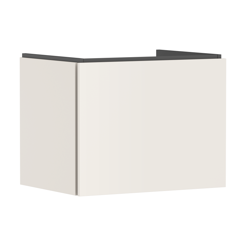 Szafka pod umywalkę wiszącą z 1 szufladą 630/470 Piaskowy Beż Matowy Xilesa E HANSGROHE 54255780