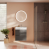 Szafka pod umywalkę wiszącą z 2 szufladami 630/470 Szary Łupek Matowy Xilesa E HANSGROHE 54256760