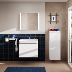 Szafka pod umywalkę wiszącą z 1 szufladą 680/470 Biały Matowy Xilesa E HANSGROHE 54257700