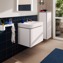 Szafka pod umywalkę wiszącą z 1 szufladą 680/470 Biały Matowy Xilesa E HANSGROHE 54257700