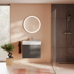 Szafka pod umywalkę wiszącą z 1 szufladą 680/470 Szary Łupek Matowy Xilesa E HANSGROHE 54257760