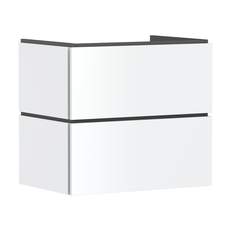 Szafka pod umywalkę wiszącą z 2 szufladami 680/470 Biały Matowy Xilesa E HANSGROHE 54258700