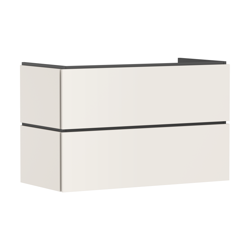 Szafka pod umywalkę wiszącą z 2 szufladami 980/470 Piaskowy Beż Matowy Xilesa E HANSGROHE 54262780