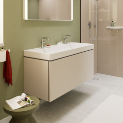 Szafka pod umywalkę wiszącą z 1 szufladą 1180/470 Piaskowy Beż Matowy Xilesa E HANSGROHE 54263780