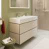 Szafka pod umywalkę wiszącą z 2 szufladami 1180/470 Piaskowy Beż Matowy Xilesa E HANSGROHE 54264780
