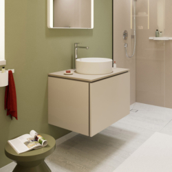 Szafka pod szlifowaną umywalkę wpuszczaną w blat/nablatową z 1 szufladą 780/550 Piaskowy Beż Matowy Xilesa E HANSGROHE 54265780