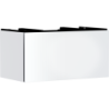 Szafka pod szlifowaną umywalkę wpuszczaną w blat/nablatową z 1 szufladą 980/550 Biały Matowy Xilesa E HANSGROHE 54266700