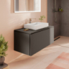 Szafka pod szlifowaną umywalkę wpuszczaną w blat/nablatową z 1 szufladą 1180/550 Szary Łupek Matowy Xilesa E HANSGROHE 54267760