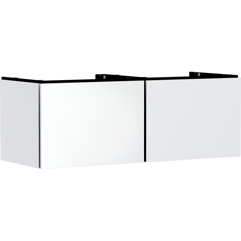Szafka pod szlifowaną umywalkę wpuszczaną w blat/nablatową z 2 szufladami 1375/550 Biały Matowy Xilesa E HANSGROHE 54268700