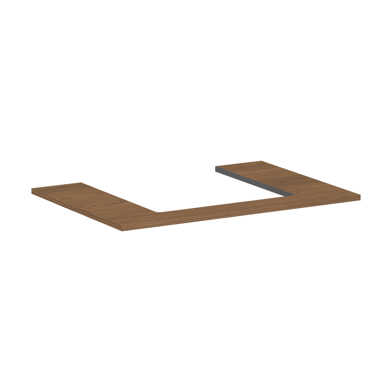 Blat 780/550 z wycięciem na środku pod umywalkę wpuszczaną, szlifowaną null Xilesa E HANSGROHE 54269550