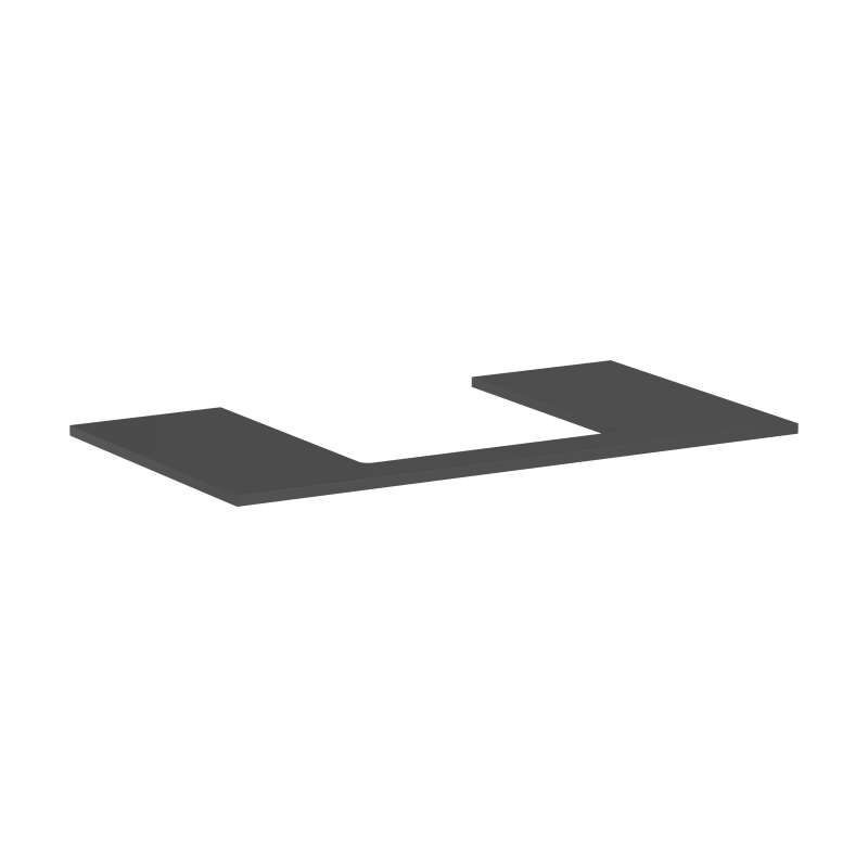 Blat 980/550 z wycięciem na środku pod umywalkę wpuszczaną, szlifowaną Szary Łupek Matowy Xilesa E HANSGROHE 54270760